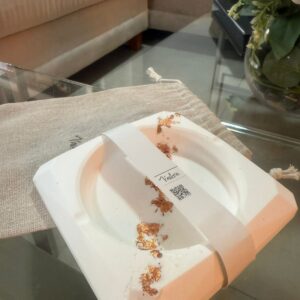 Cenicero hecho a mano aplicación cobre