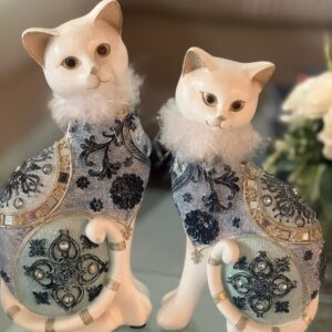 Pareja Gatos Elegantes-Deco Vaikoa