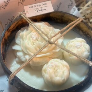 Vela de soja 350 grs - Base Coco