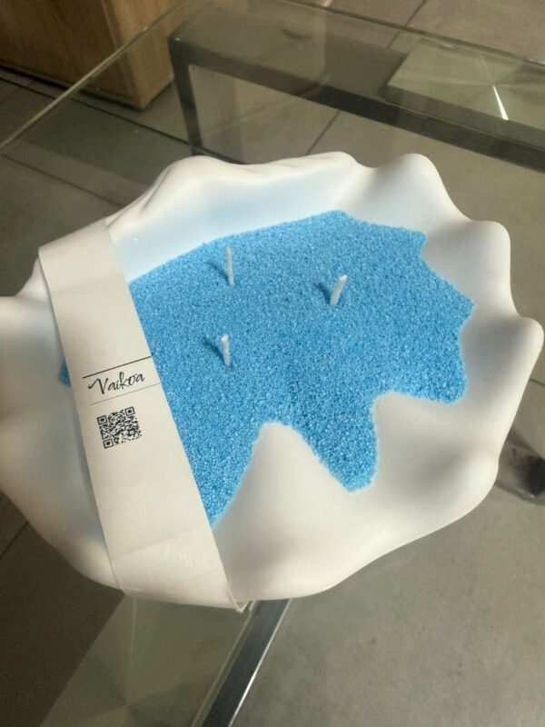 Vela Marina - Cera Perlada Vegetal Azul